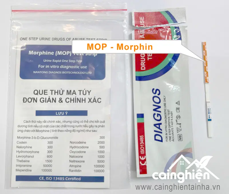Que test ma túy 1 chỉ số (test Heroin)