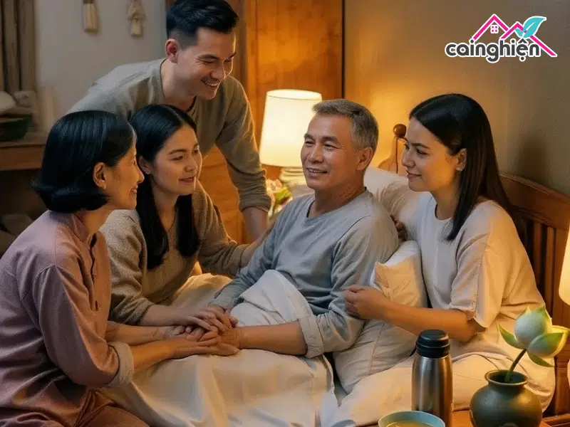 Luôn bên cạnh  để người bệnh không cảm thấy bị cô độc
