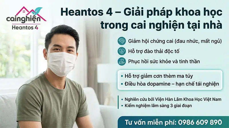 Heantos 4 – Giải pháp khoa học trong cai nghiện tại nhà