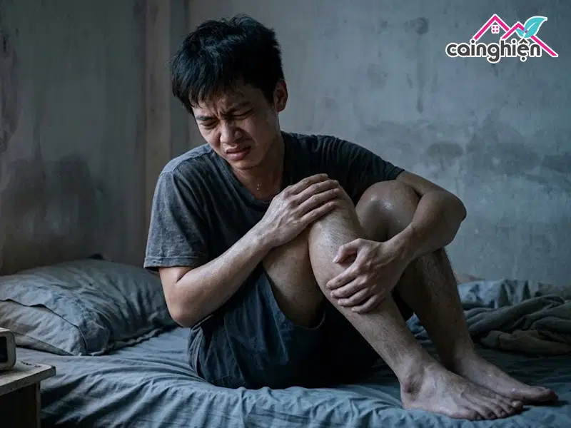Người bệnh có thể sẽ phải đối diện với những cơn đau nhức cơ xương khớp dữ dội khi cai nghiện