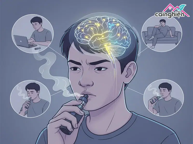 Cơ chế gây nghiện của thuốc lá điện tử