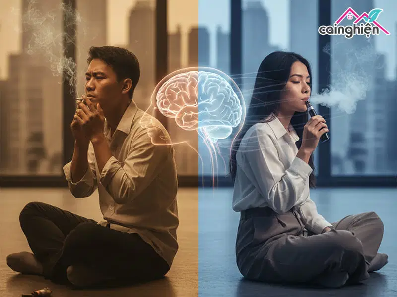 So sánh mức độ nghiện: Vape và thuốc lá truyền thống