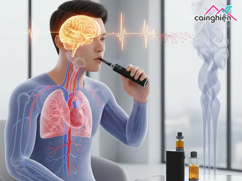 Thành phần trong thuốc lá điện tử gây nghiện là gì?
