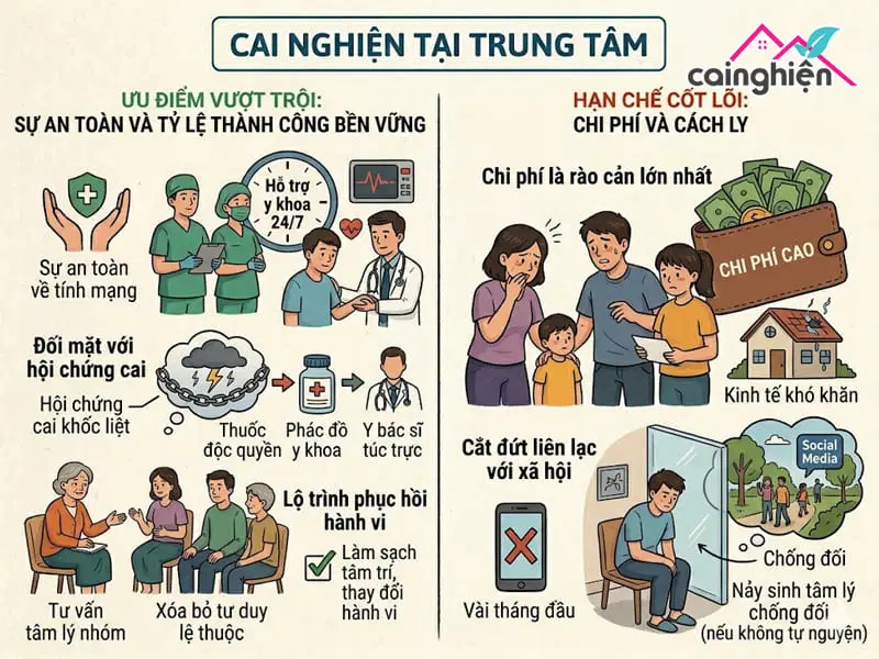 Có nên cai nghiện tại nhà không?
