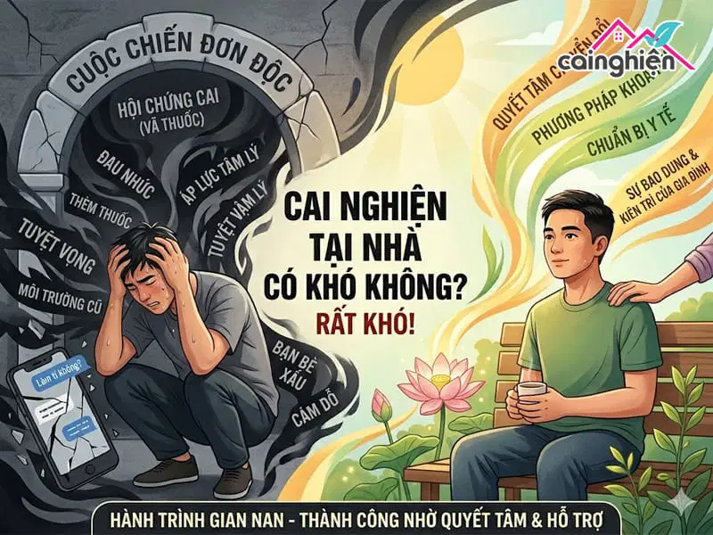 Có nên cai nghiện tại nhà không?