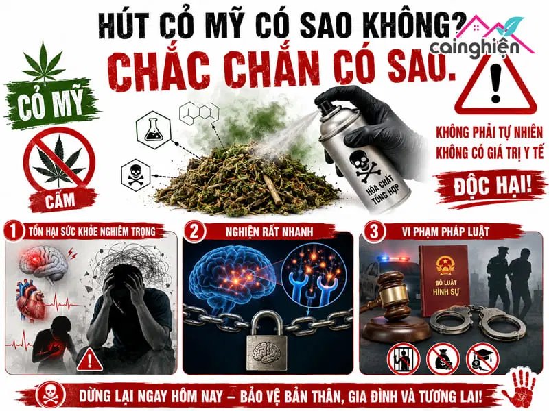 Hút cỏ Mỹ có sao không? Tác hại đến sức khỏe và pháp luật