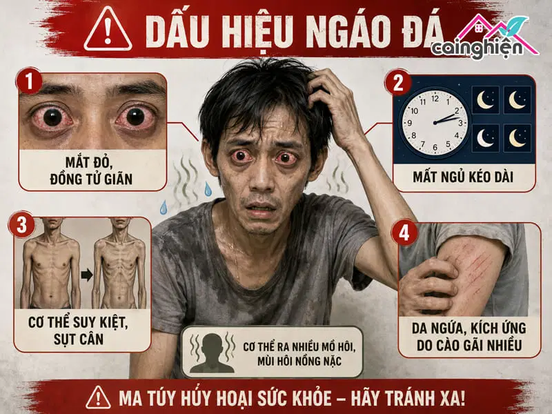 Biểu hiện của ngáo đá và cách xử lý an toàn khi đối mặt