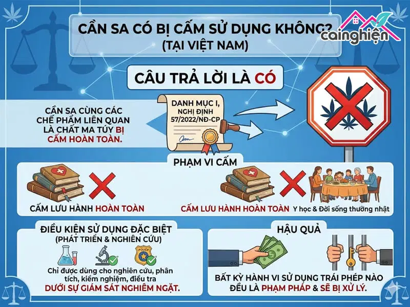 Hút cần sa có đi tù không?