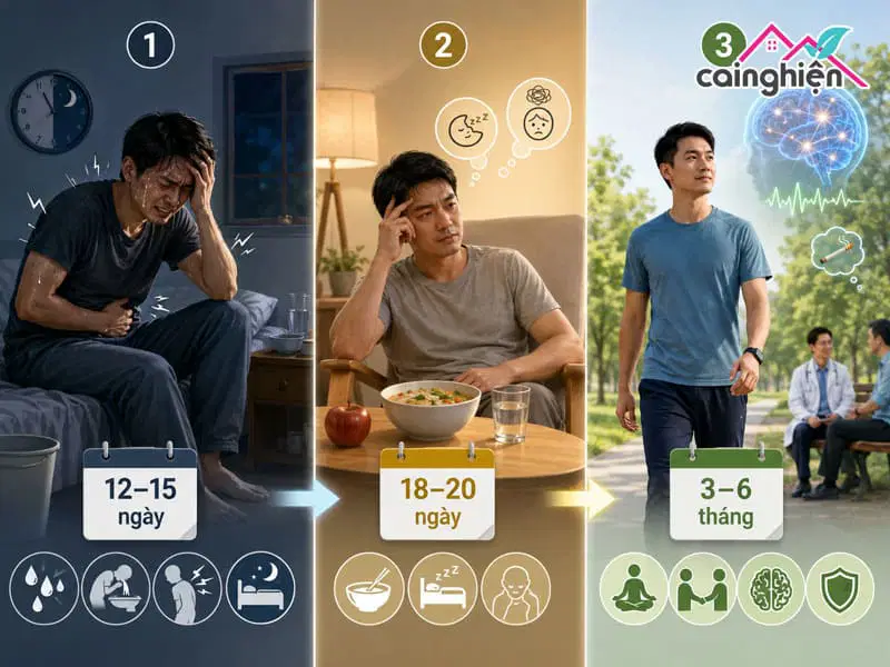 Cơn nghiện kéo dài bao lâu? Lộ trình 3 giai đoạn cần lưu ý