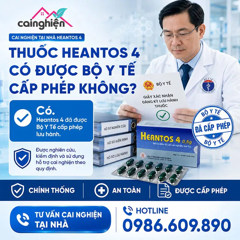 Thuốc Heantos 4 có được Bộ Y Tế cấp phép không?