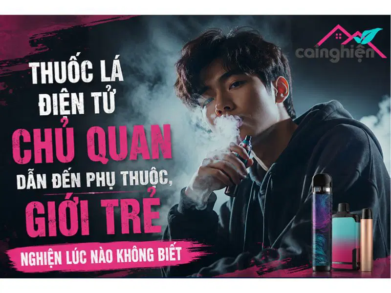 Thuốc lá điện tử chủ quan dẫn đến phụ thuốc, giới trẻ nghiện lúc nào không biết